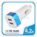 Fcc e-mark rohs ce approved fireproof and waterproof multi port usb wall and car charger for universal mobile phone